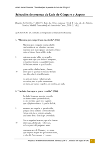 Selección de poemas de Luis de Góngora y Argote