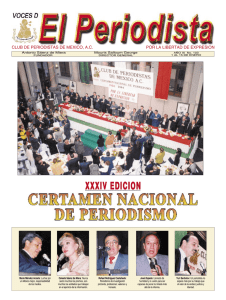 XXXIV EDICION - Voces del Periodista Edición 347