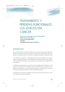 tratamiento y pérdidas funcionales: los duelos del cáncer