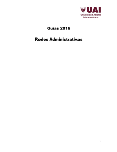 Guías 2016 Redes Administrativas