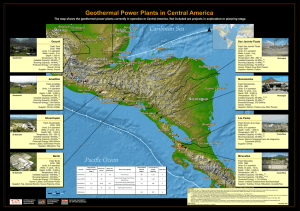Pacific Ocean Caribbean Sea Geothermal Power Plants in Central