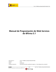 Manual de Programación de Web Services de @firma 5.1