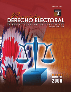 Número 8 Segundo Semestre 2009 - Tribunal Supremo de Elecciones