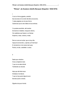 "Rimas", de Gustavo Adolfo Becquer (Español. 1836
