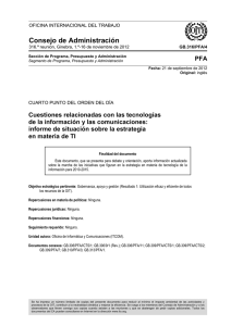 Cuestiones relacionadas con las tecnologíasde la información