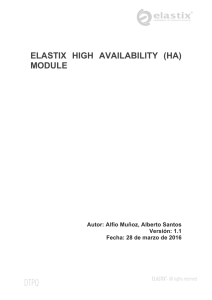 ELASTIX HIGH AVAILABILITY (HA) MODULE
