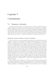 Capítulo 7 Conclusiones