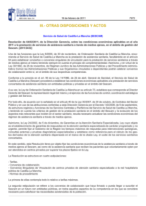 iii.- otras disposiciones y actos - Servicio de Salud de Castilla