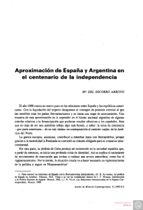 Aproximación de España y Argentina en el centenario de la