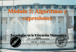 Modulo 3 - Algoritmos y Expr