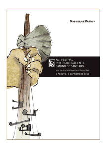Programa y dossier del Festival - Diputación Provincial de Huesca