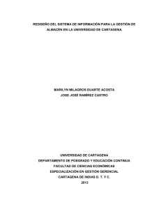 redise&ntilde;o del sistema de informaci&oacute;n para la gesti&oacute;n de almac&eacute;n en