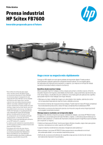 Prensa industrial HP Scitex FB7600