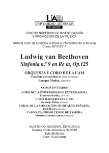 Ludwig van Beethoven - Universidad Autónoma de Madrid