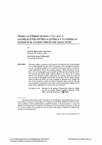 Pedro Gutiérrez Bueno (1743-1822) y las relaciones entre la