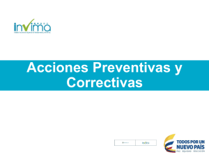 Acciones correctivas y preventivas