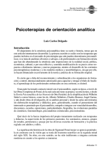 Psicoterapias de orientación analítica