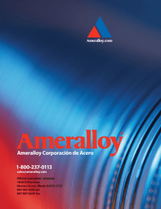 Descargar Catálogo - Ameralloy Steel Corporation