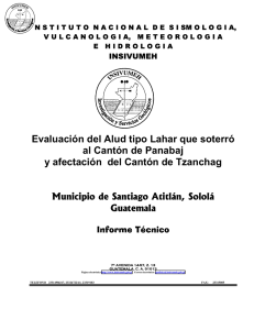 Investigación Geológica en Santiago Atitlán Solola