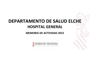 Memoria 2015 - Hospital General Universitario de Elche