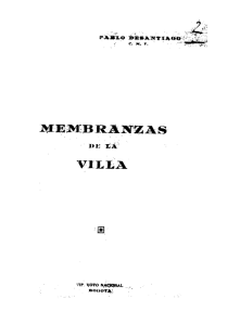 Membranzas de la Villa : anotaciones históricas sobre