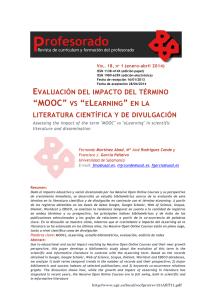 “mooc” vs “elearning” - Universidad de Granada