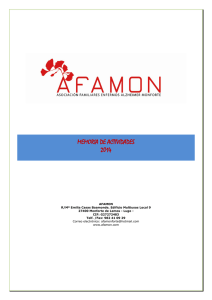 AFAMON- Programa de actividades 2011