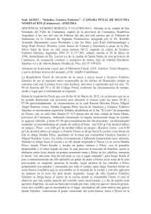 Sent. 64/2013 - "Sánchez, Gustavo Federico"