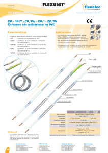 Cordón calefactor aislamiento PVC – CP, CP/T, CP/TW