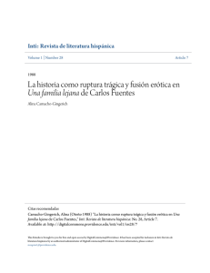 La historia como ruptura trágica y fusión erótica en Una familia