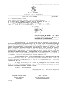 5728: Comunicaciones - del Banco Central de la República Argentina