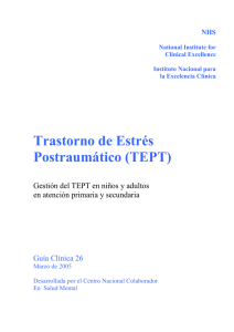 Trastorno de Estrés Postraumático (TEPT)