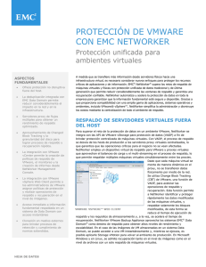 Protección de VMware con EMC NetWorker