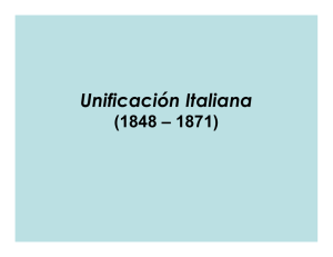 Unificación Italiana (1850 – 1871)