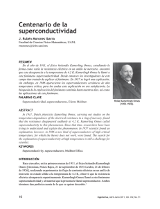 Centenario de la superconductividad