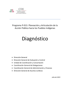 Diagnóstico - Comisión Nacional para el Desarrollo de los Pueblos