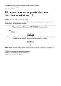 Siltra practicas no se puede abrir o no funciona en windows 10