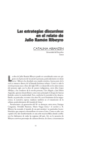 Las estrategias discursivas en el relato de Julio Ribeyro