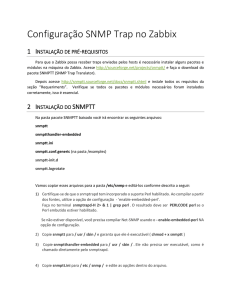 Configuração SNMP Trap no Zabbix – Thayane Viana