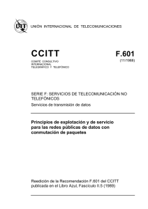 ITU-T RECOMMENDATION F.601