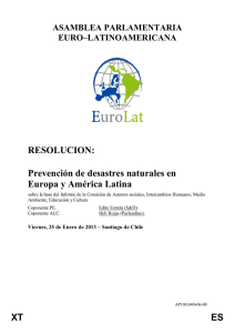 Prevención de desastres naturales en Europa y América Latina