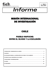 Informe - Centro de Documentación Mapuche, Ñuke Mapu