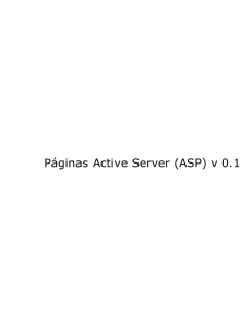Páginas Active Server (ASP)