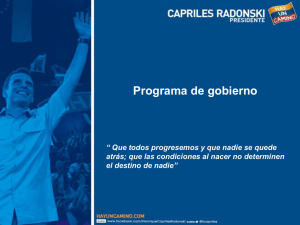 Programa de gobierno de Henrique Capriles