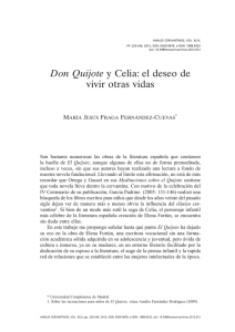 Don Quijote y Celia: el deseo de vivir otras vidas