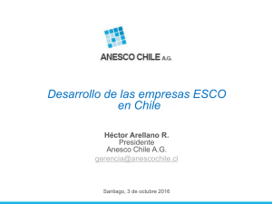 Desarrollo de las empresas ESCO en Chile
