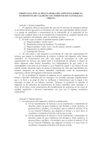 Impuesto sobre el incremento del valor de los terrenos de