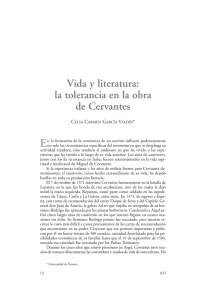 Vida y literatura: la tolerancia en la obra de Cervantes.