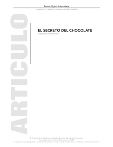 el secreto del chocolate - Revista Digital Universitaria