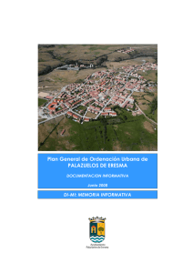memoria informativa - Ayuntamiento de Palazuelos de Eresma